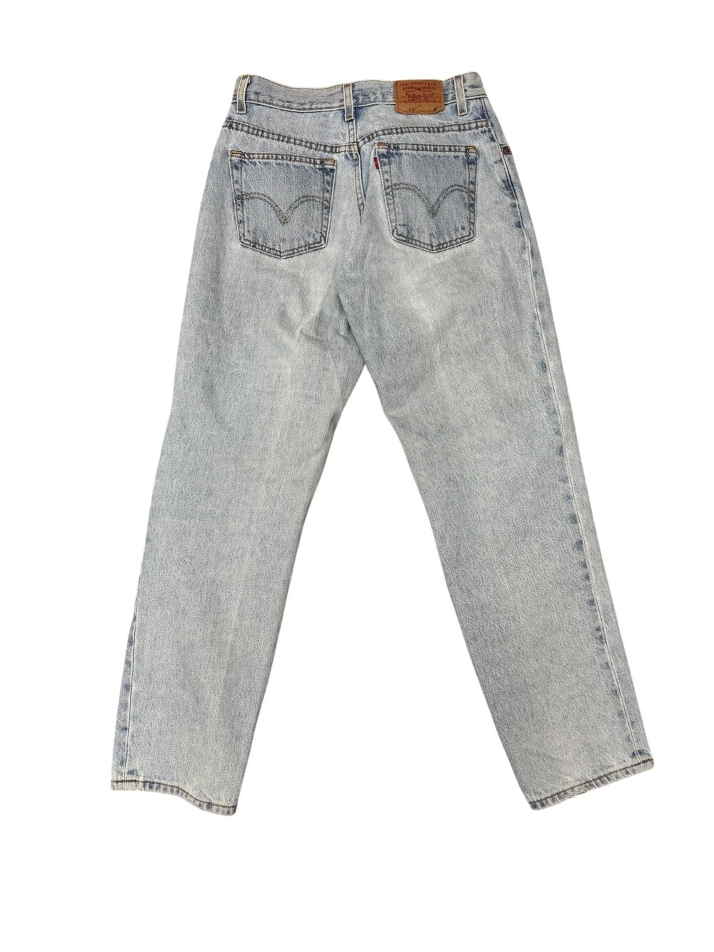 Vintage y2k Levi's 550 Jeans Womens 10 Blue Relaxed Leg 30x29 Light Wash